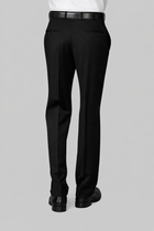 Business-Hose mit Bundfalten und Aufschlag