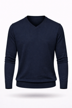 Herren Merino-V-Pullover