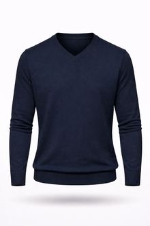 Herren Merino-V-Pullover