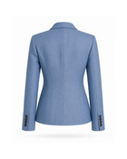 Seiden-Fischgrat-Blazer