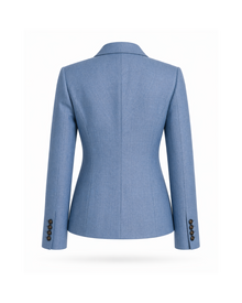 Seiden-Fischgrat-Blazer