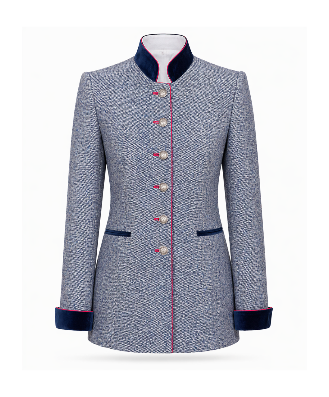 Damen-Gehrock in Tweed-Optik