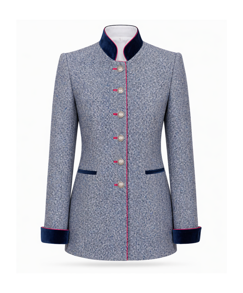 Damen-Gehrock in Tweed-Optik