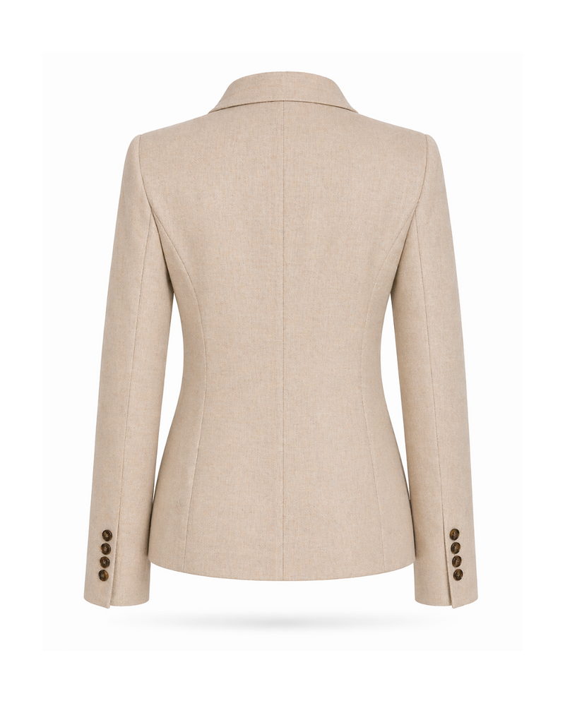 Seiden-Fischgrat-Blazer
