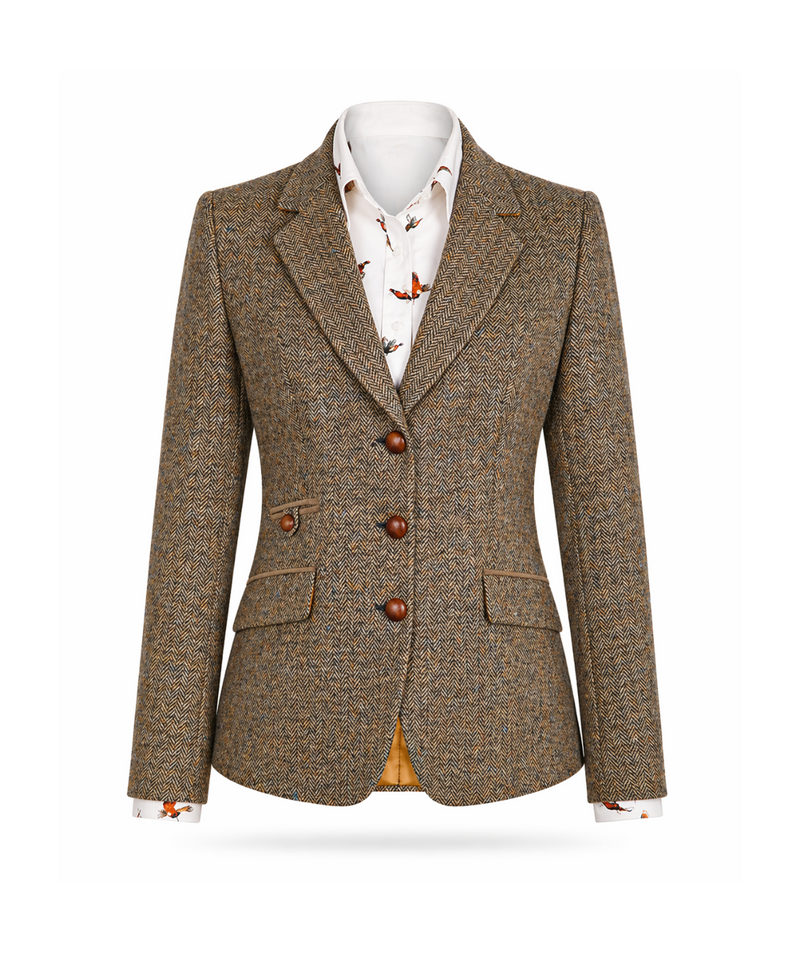 Damen Fischgrat-Blazer
