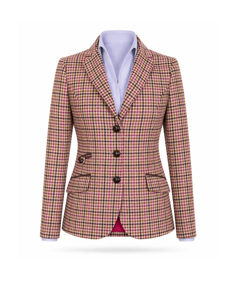 Damen Blazer im Hahnentritt-Karo