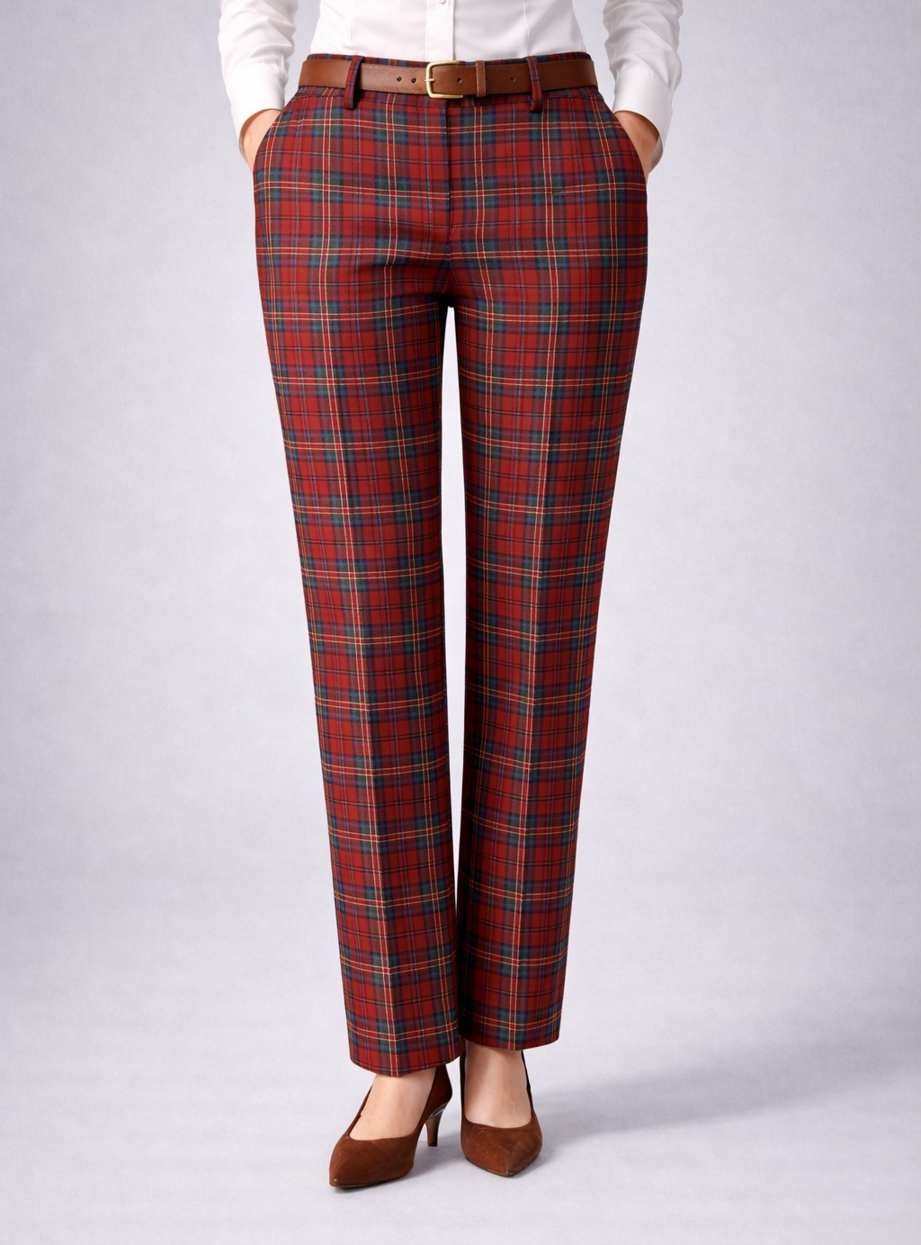 Damen Flanell-Hose im Schottenkaro