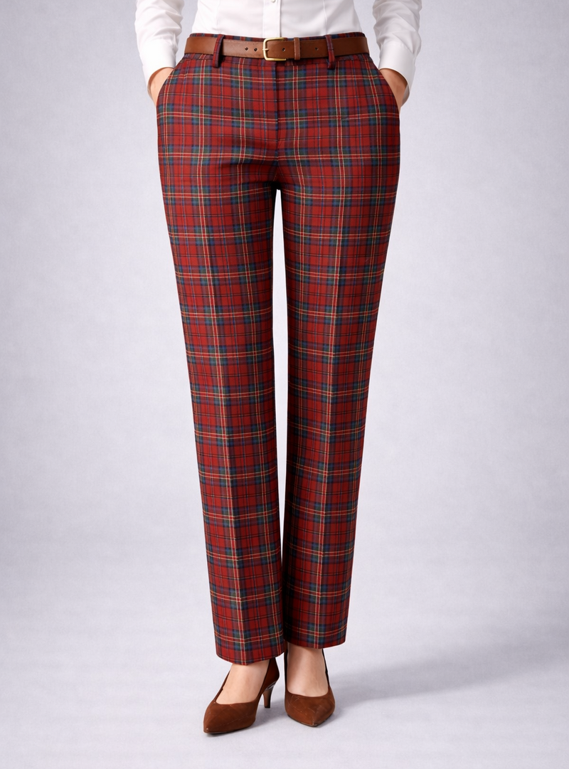 Damen Flanell-Hose im Schottenkaro