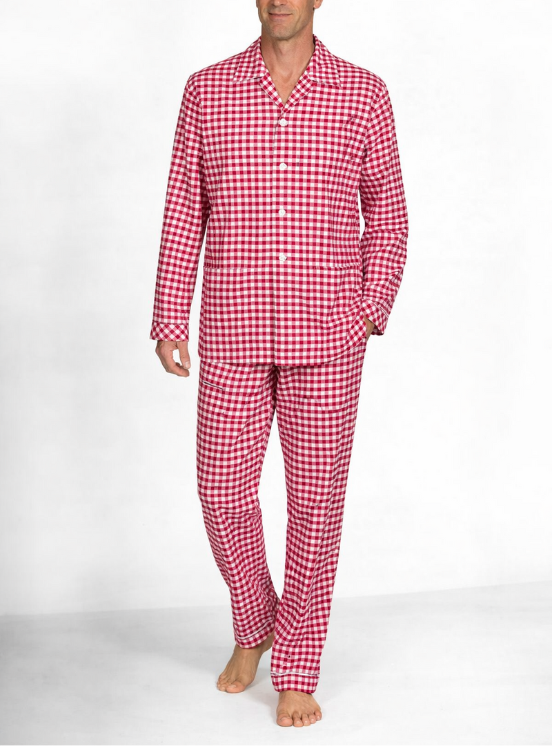 Herren-Flanell-Pyjama