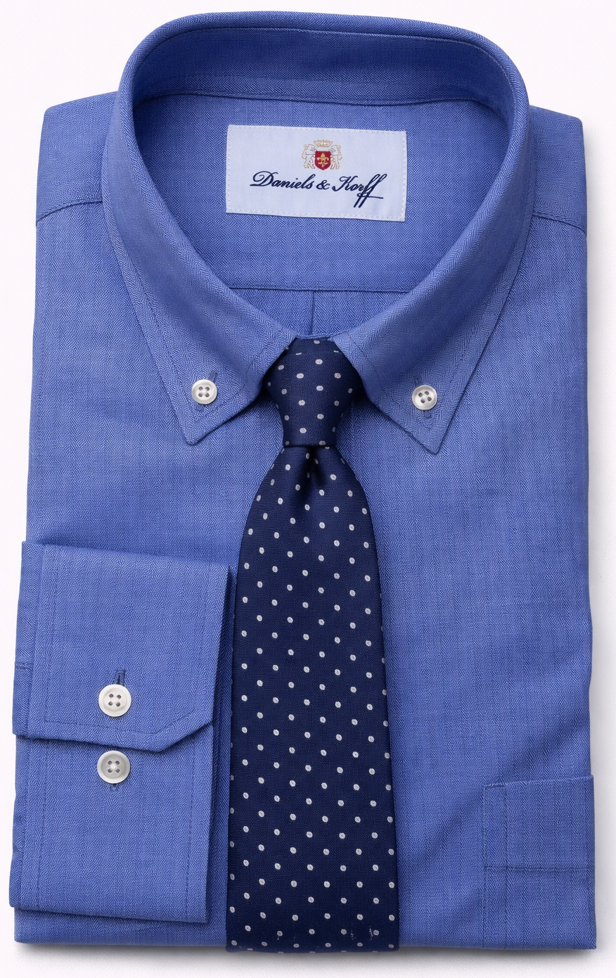 Fischgrat-Twill-Hemd
