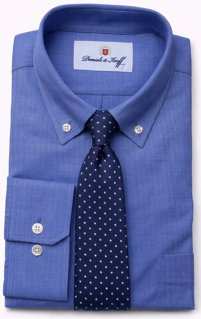 Fischgrat-Twill-Hemd