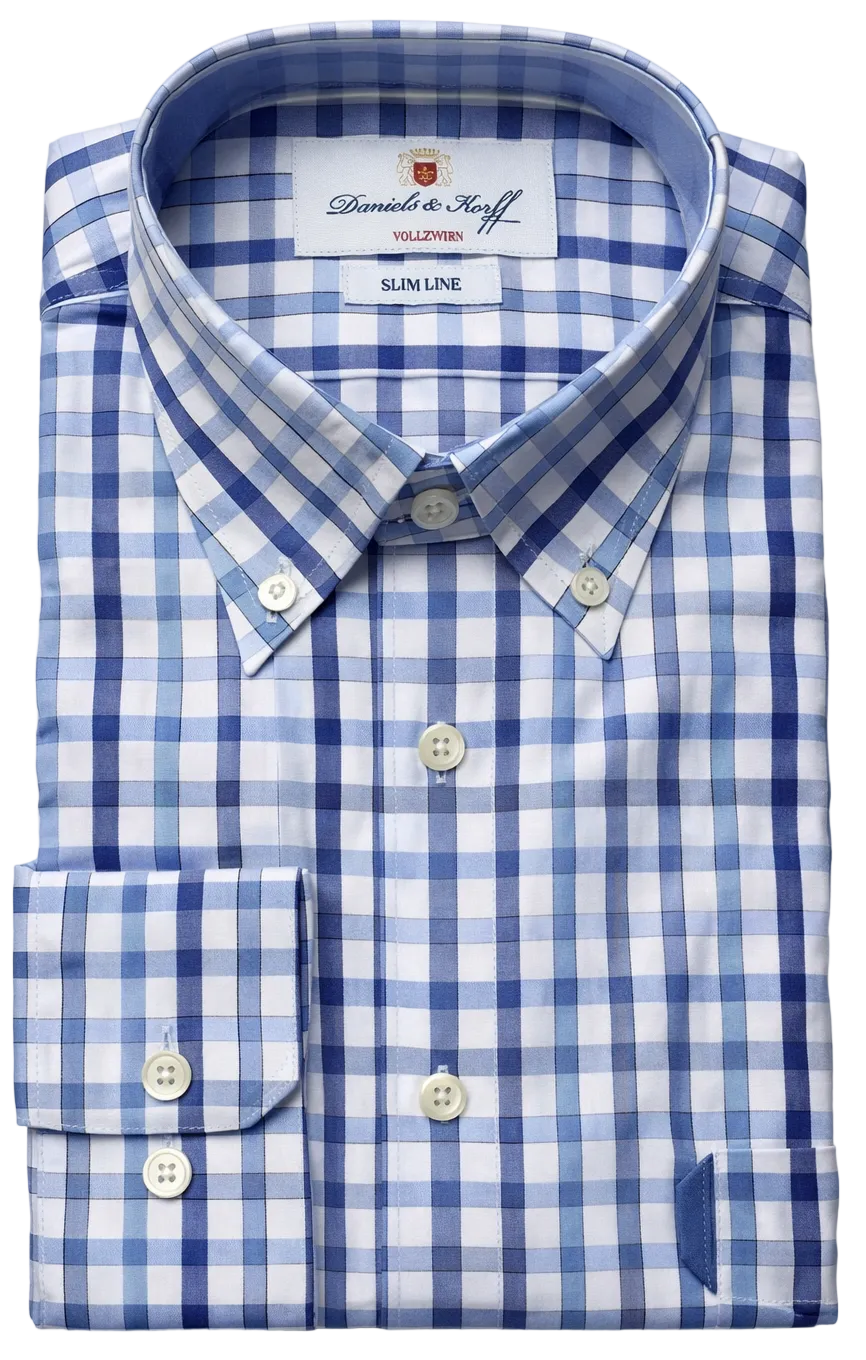 Vollzwirn-Hemd Slimline