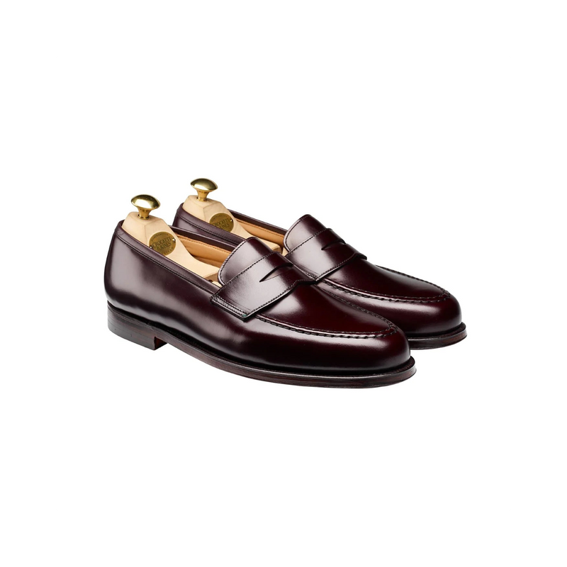 CROCKETT & JONES Boston Penny Loafer Bordeaux