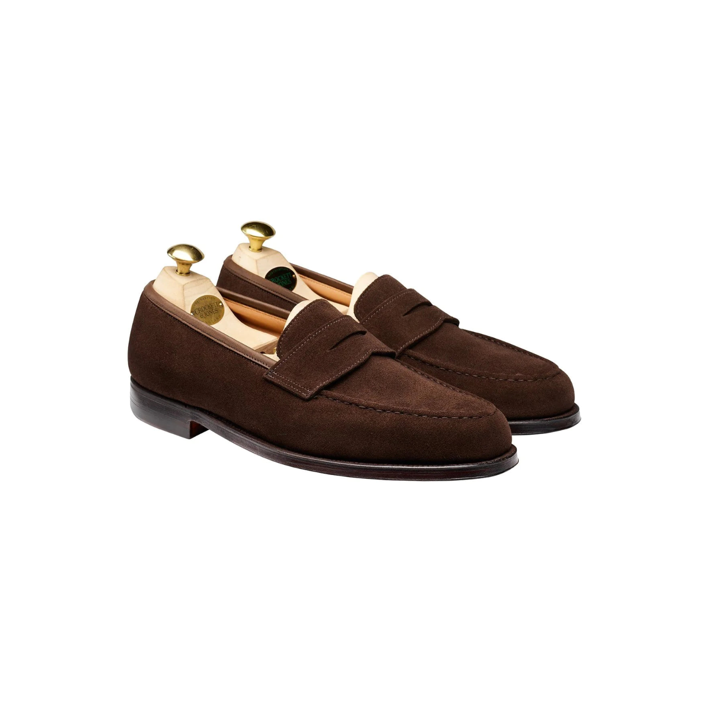 CROCKETT & JONES Boston Penny Loafer Suede