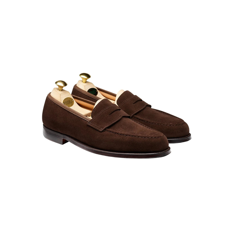 CROCKETT & JONES Boston Penny Loafer Suede