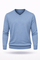 Herren Merino-V-Pullover