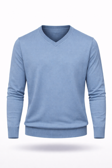 Herren Merino-V-Pullover
