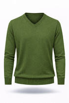 Herren Merino-V-Pullover