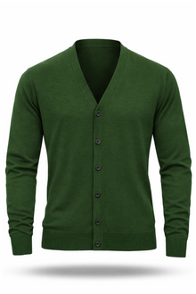Herren Merino-Strickjacke