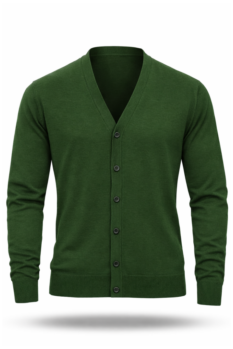 Herren Merino-Strickjacke