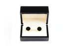 Gold Onyx Manschettenknöpfe