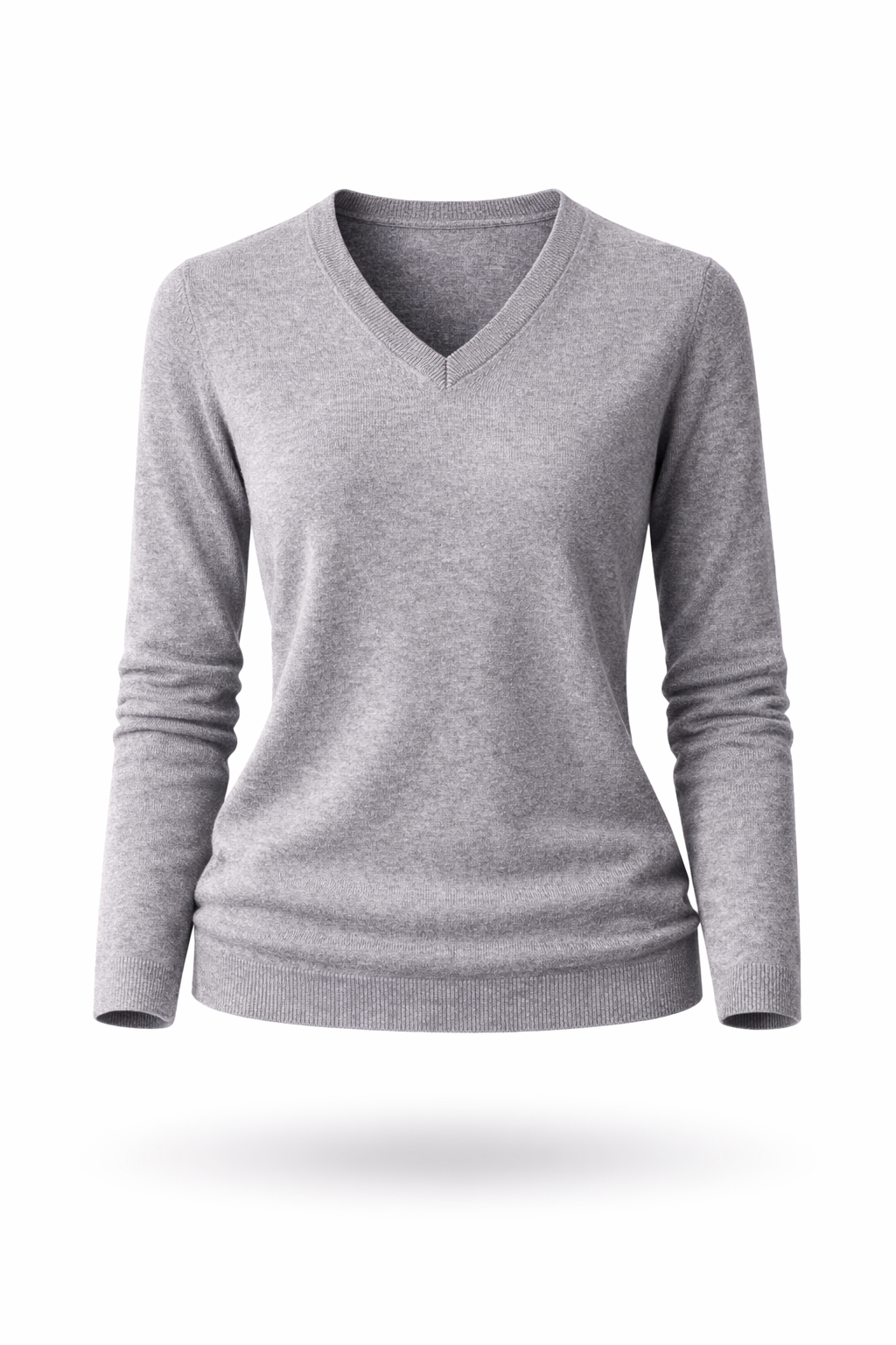 Damen Merino-V-Pullover